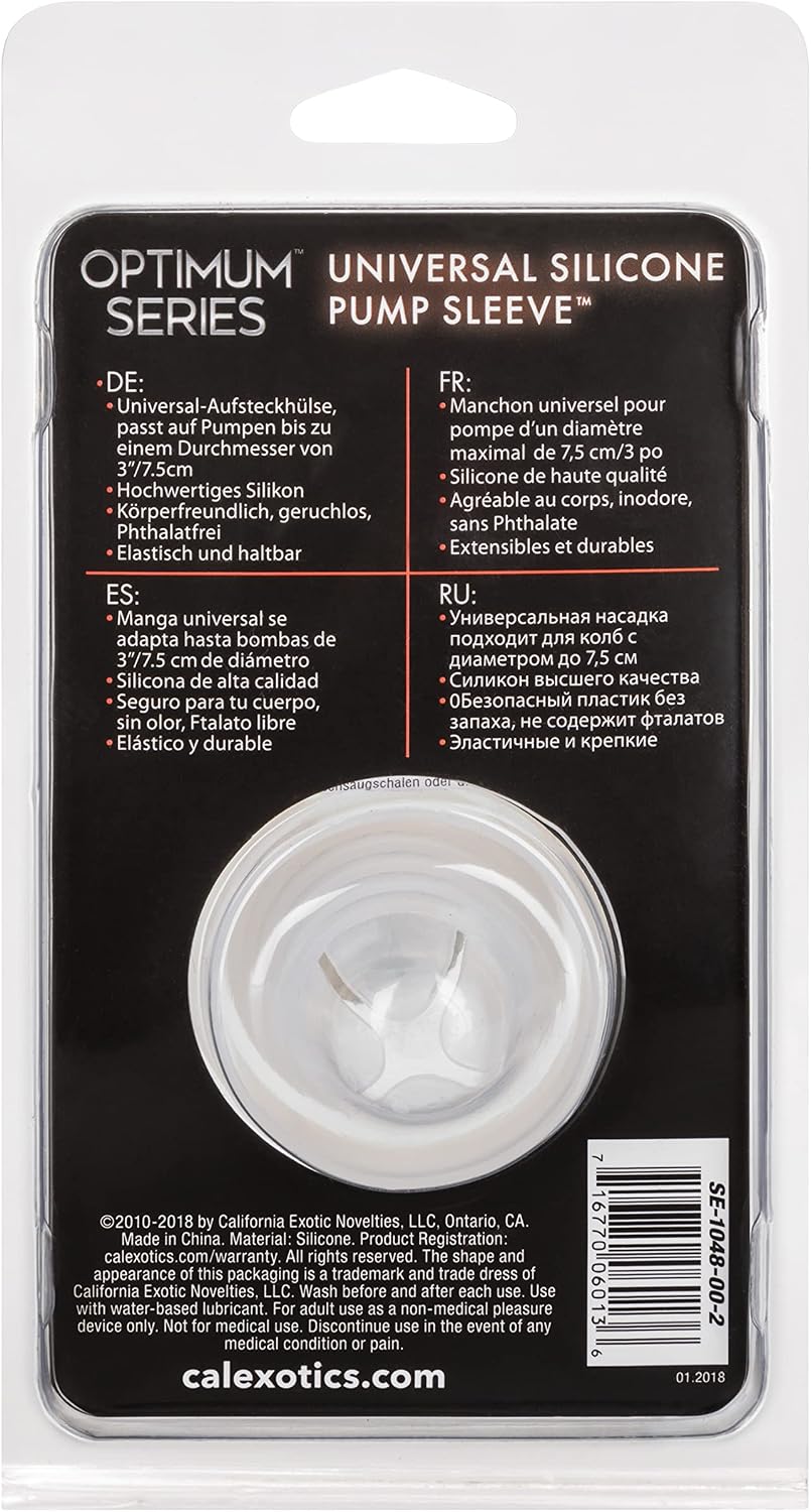 CalExotics Universal Silicone Pump Sleeve - Clear