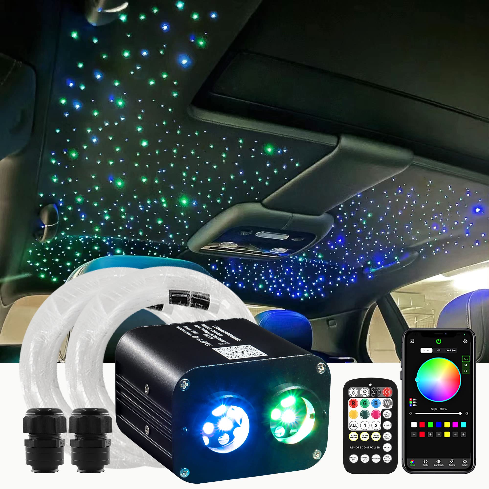 Star Light Headliner LED Ceiling Kit Twinkle Assorted