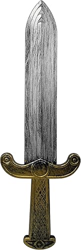 Miniatura 2 de Casco medieval de caballero cruzado vikingo y accesorio de disfraz de daga medieval PlateadoDorado talla única