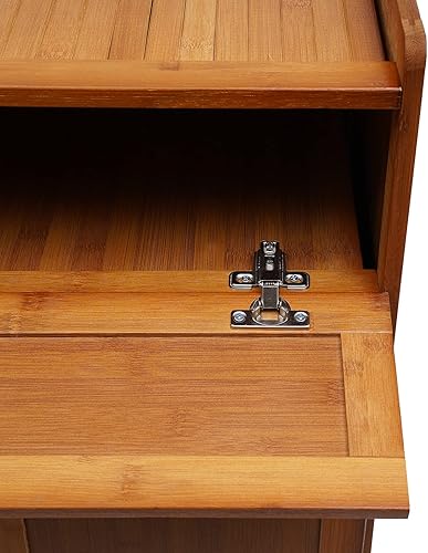 Miniatura 7 de Gdrasuya10 Gabinete de almacenamiento de zapatos de bambú de 7 niveles, organizador de zapatos, estante grande para entrada grande, moderno estante