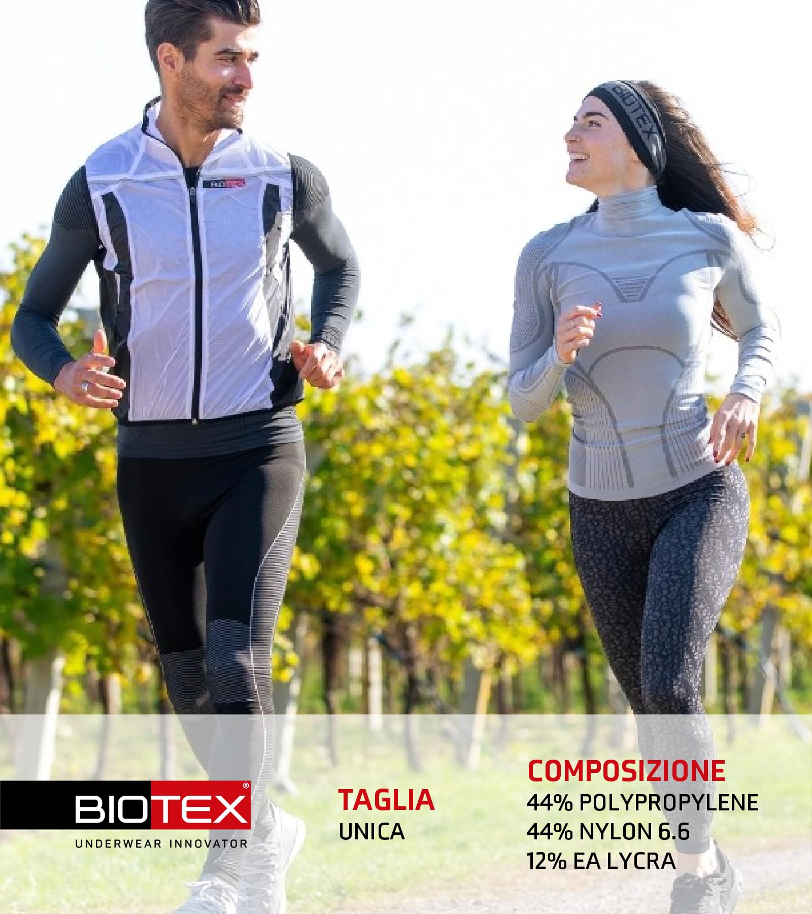 BIOTEX Lupetto Limitless da Donna con Collo Alto, Maglia Termica a Manica Lunga, Intimo Tecnico Sportivo