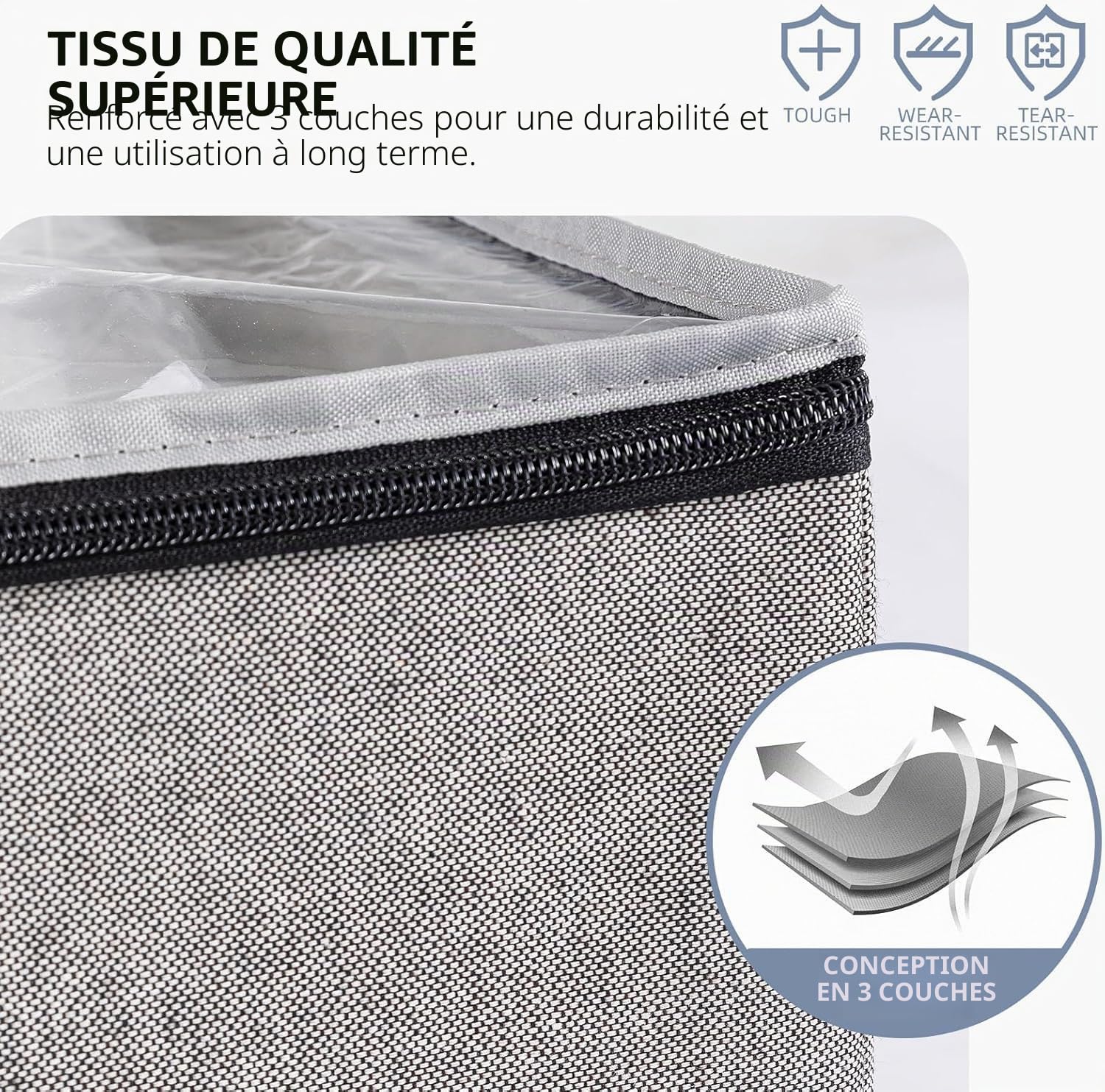 TAILI Sac de Rangement Sous Vide avec Boîte(1 Boîte + 1 Sac) - 2 en 1-53 x 38 x 30 cm Housse Pour couettes, vêtements, linge de lit - Pliable sous le lit - Économisez 80% d'espace