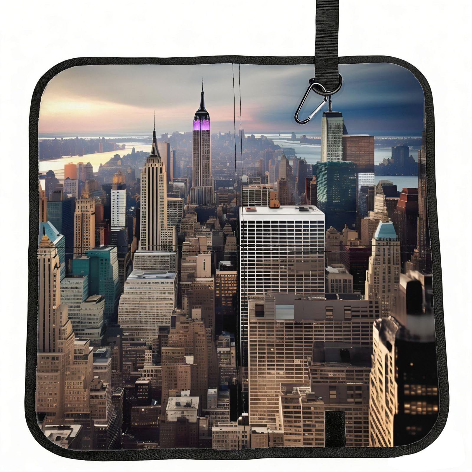 AYYQWE New York Fashion City Print Foldable Seat Cushion Portable Chair Pad Office Commuting Picnic Camping Outdoor