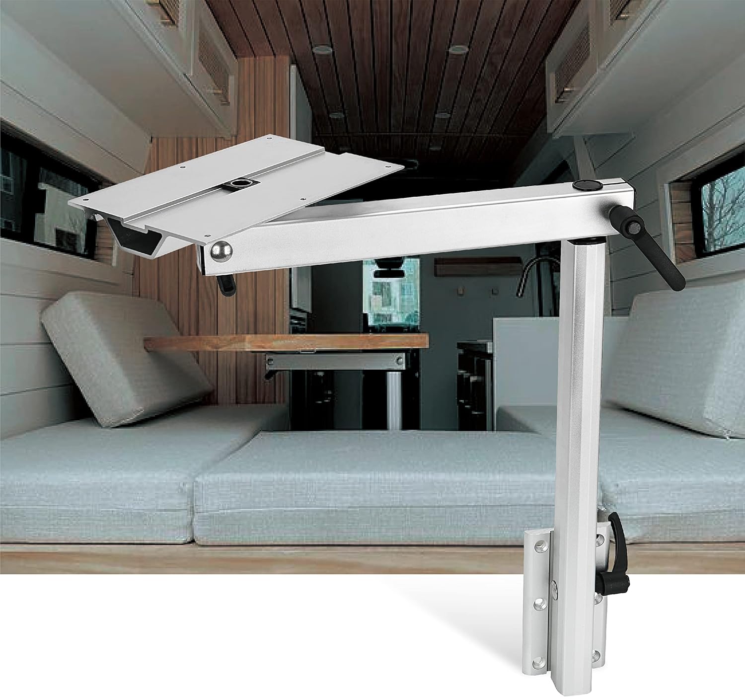 XSWLHH Removable RV Table Leg with Adjustable Bracket and