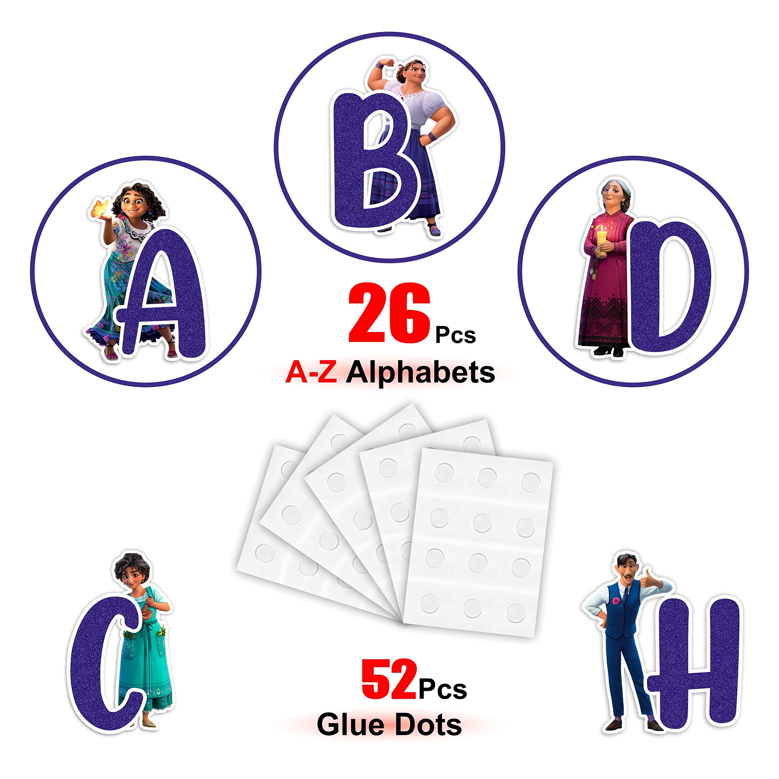 Seyal® Encato A - Z Alphabet Wall Sticker, Small - Image 4