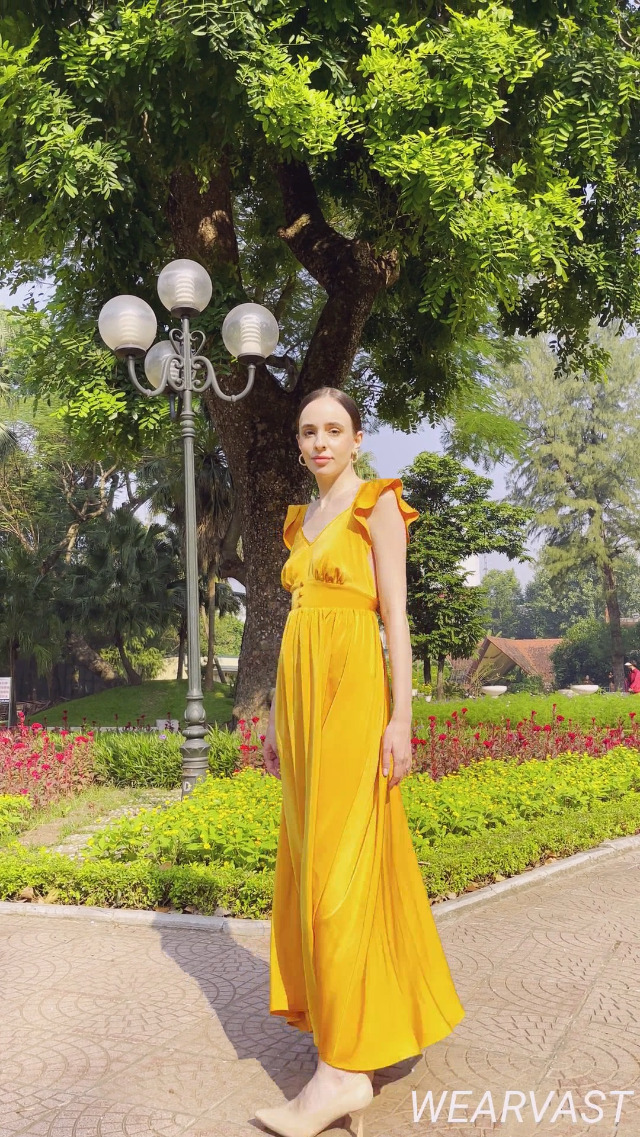 silk lounge dress Palm Beach Club Long Dress Periwinkle / L / Silk95Five