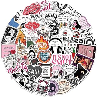 Black Book Stickers, Reading Stickers Dark Rose Bookish Stic