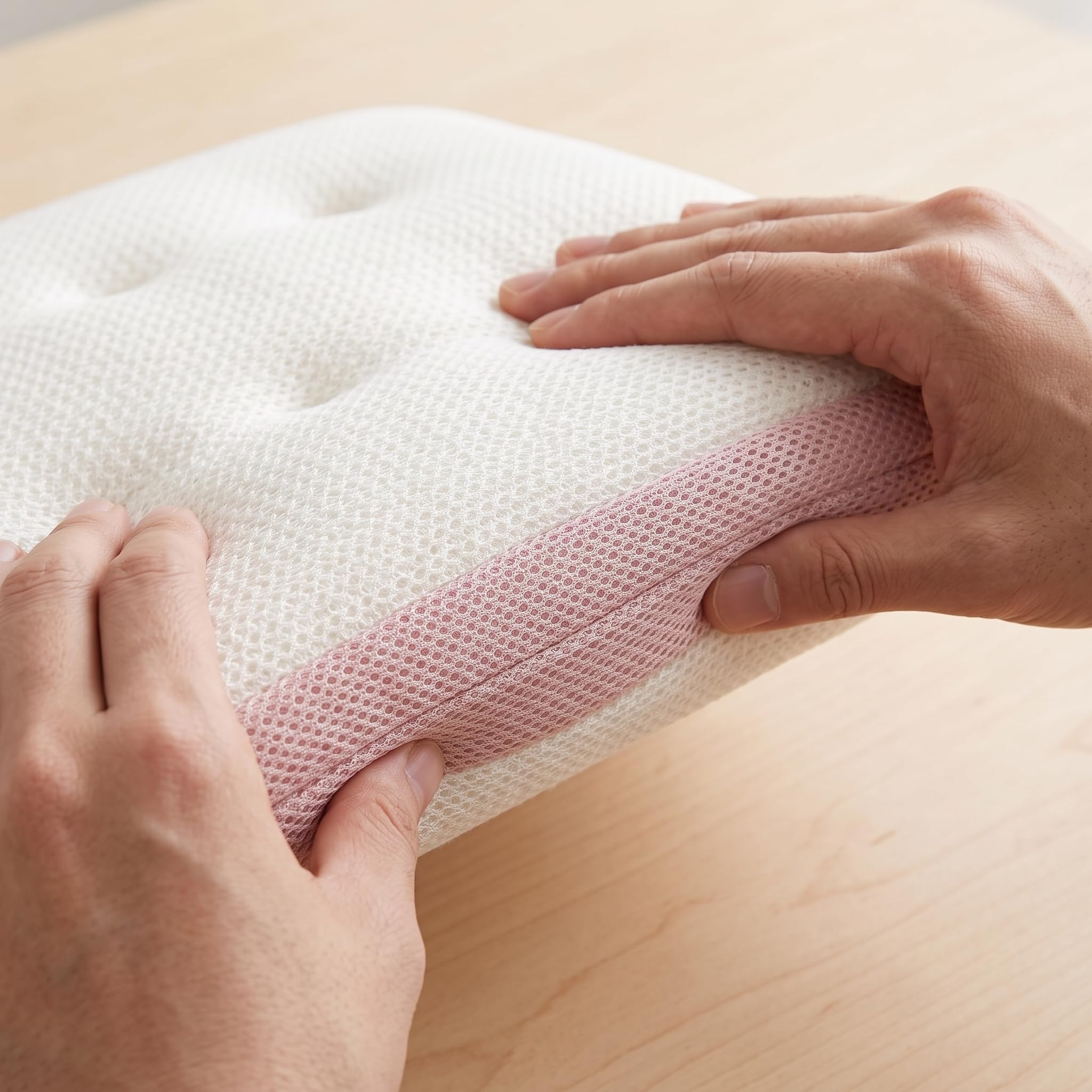 Almohada Rectangular Viaje 3D Air - Transpirable y Antibacteriana - para