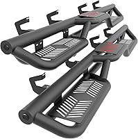 YZONA Crew Cab Running Boards for 2019-2026 Chevy Silverado & GMC Sierra 1500/2500HD/3500HD - Two-Tier Drop Steps, 550lbs Capacity