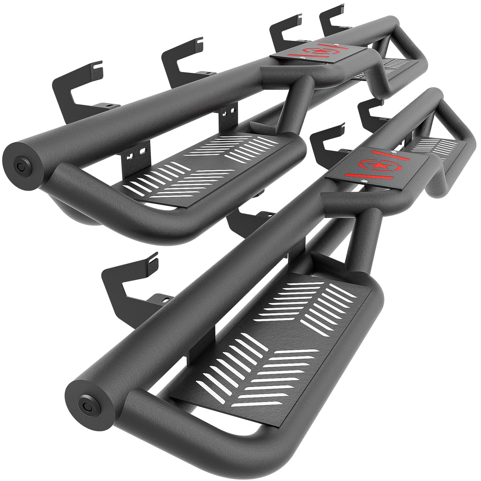 Crew Cab Running Boards Side Steps Compatible with 2019-2026 Chevy Silverado & GMC Sierra 1500, 2020-2026 Chevrolet Silverado/GMC Sierra 2500 HD 3500 HD CrewCab (Excl 2019 1500 LD/Limited)