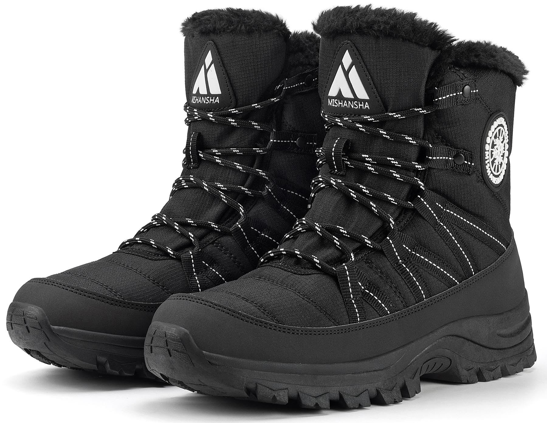 Mishansha Chaussons pour Femme avec Dessin Animé Taille 36-42 EU | Chaussures d'hiver,Chaussure de Neige,Chaudes Doublure Peluche,Randonnée,Trekking