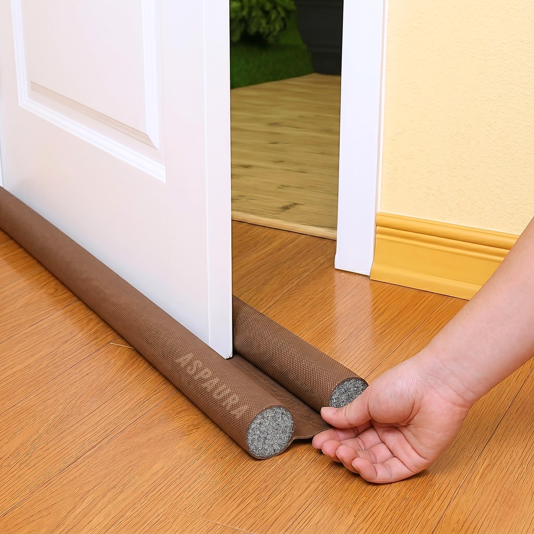 Door Gap Filler (39 Inch, Pack of 4) – Heavy Duty Premium 110 GSM, Under Door Draft Stopper, Noise Reduction, Blocks Dust, Insects & Cold Air, Energy Saving Door Guard (4)-picture-21