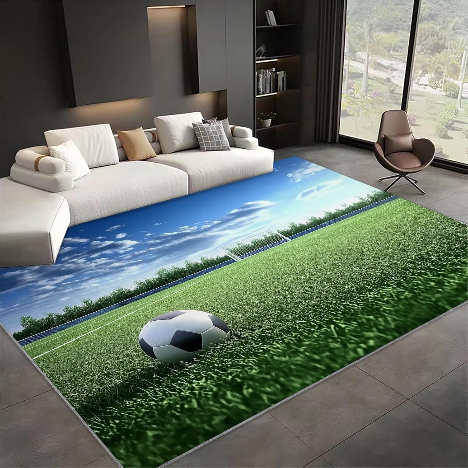 Pelouse moquette antiderapant football tapis 150x240 b-1079
