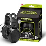 Peltor Sport Tactical 500 Bluetooth Hearing Protection Ear Muffs, 25 dB NRR | Electronic Hearing Protection Headphones for Shooting, Hunting, Mowing, Construction, Concerts, & More