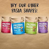 Vista 5 de Lulupasta - Pasta alta en proteínas, 0.65 onzas, hecha con harina de altramuca y harina de girasol, 0.18 onzas de carbohidratos netos, sin gluten