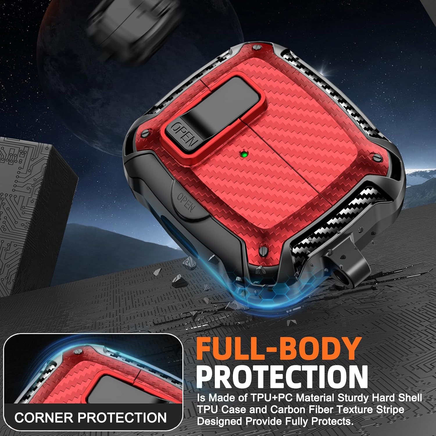 Compatible with Samsung Galaxy Buds3 FE (2025) / Buds3 Pro (2024) / Buds 3 Case (2024) with Phone Stand, Compatible with MagSafe, with Secure Lock Clip Design & Cleaning kit - Image 6