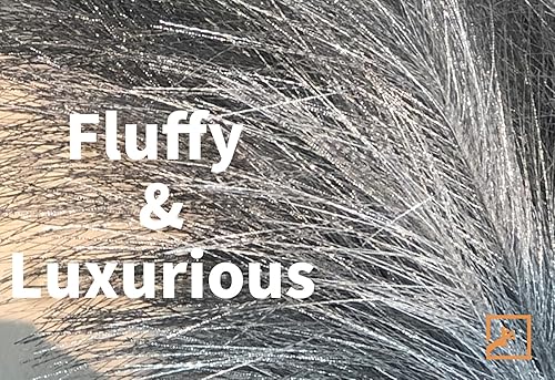 Miniatura 3 de ZIFTY Decoración de Hierba de Pampas Plateada 6 Piezas 17" Pompas Falsas Esponjosas Hierba Pomposa Artificial Flor Falsa Junco Hierba de Caña para