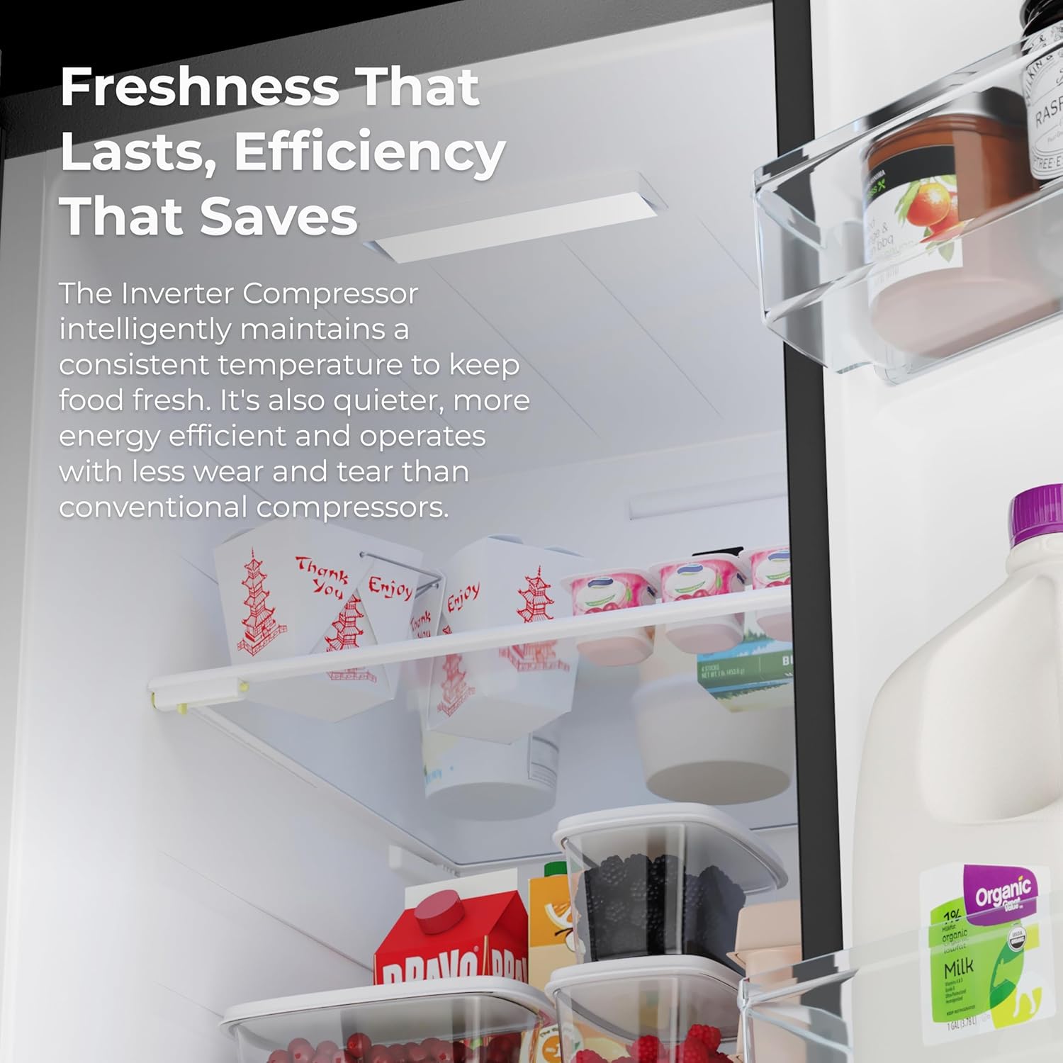 Kenmore 36" Side-by-Side Refrigerator with Freezer - Accela Chill, Water & Ice Dispenser, Adjustable Glass Shelves, ENERGY STAR Certified, 20 cu. ft. Capacity - Fingerprint Resistant Stainless Steel