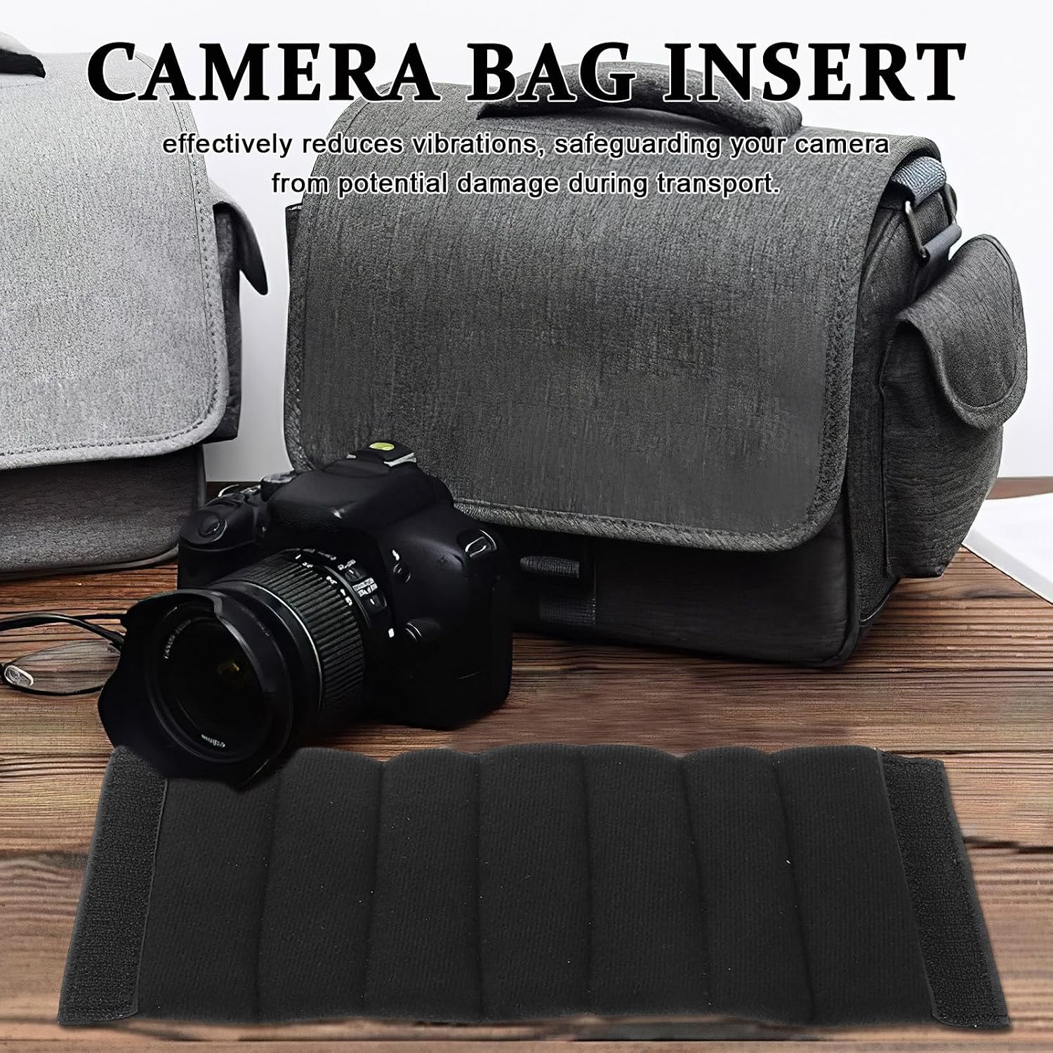 4pcs Padded Camera Bag Insert Divider Shockproof Cloth Partition Prevents Scratch for Photography Gear and Accessories Suitable for Everyday Photography Use image 3