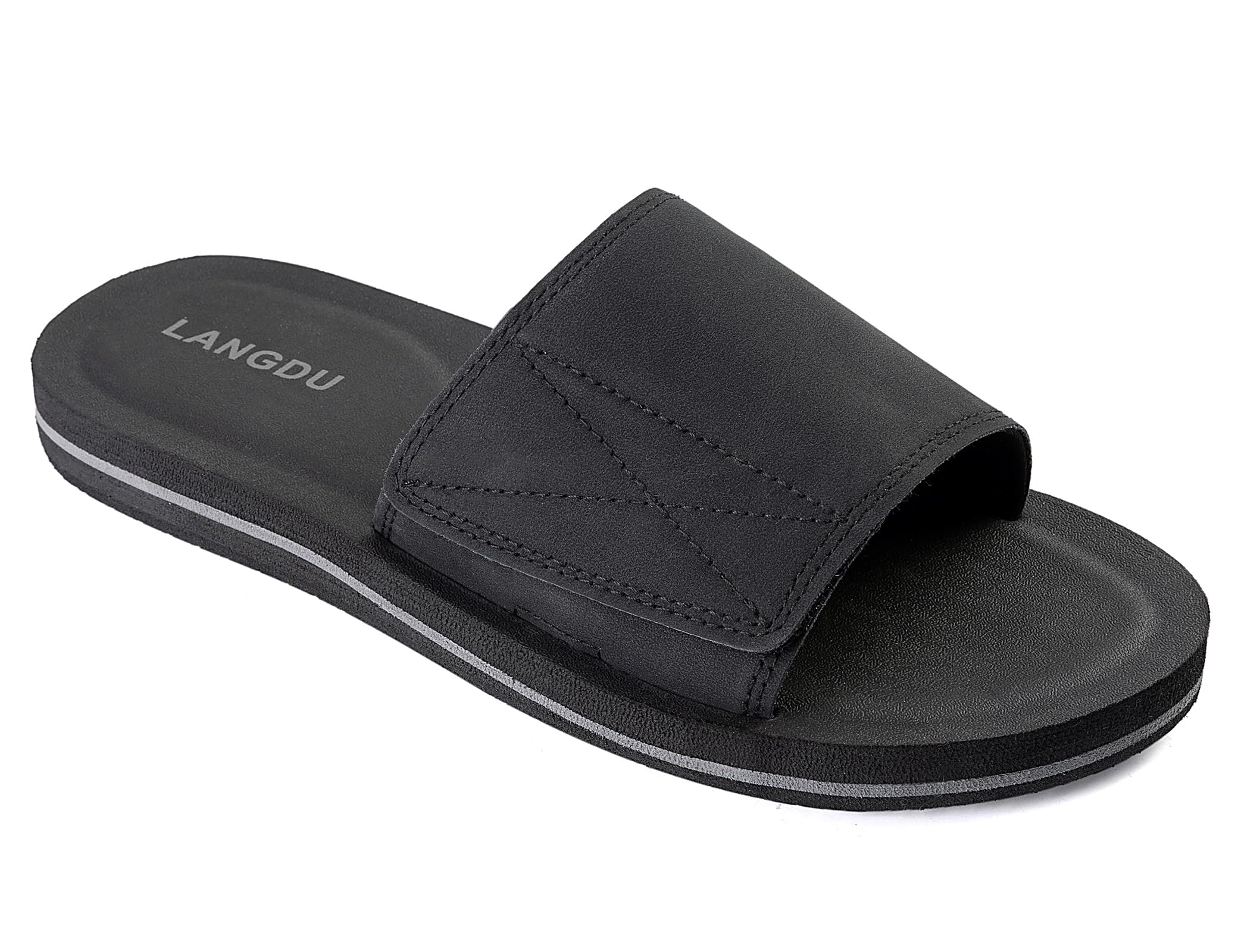 LANGDU Chanclas Hombre Sandalias Piscina Zapatillas Flip Flops