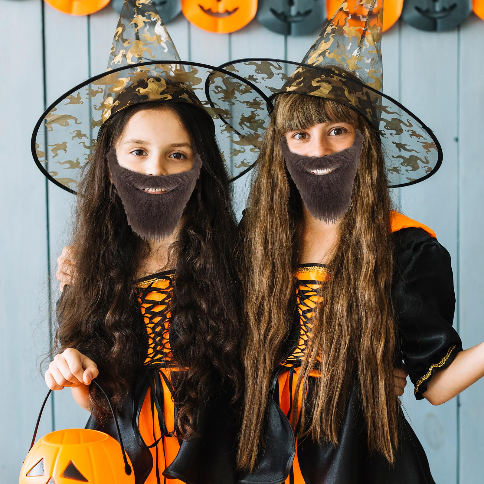 Sztuczne wąsy brązowe sztuczny broda kostium elastyczna meksykański pirat detektyw wąsy do przebrania męski makijaż Halloween Boże Narodzenie Fiesta maskarada impreza cosplay