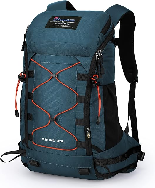 Mountaintop 35L Sac à dos de randonnées Sac à jour Femmes Hommes pour le camping de plein air Trekking