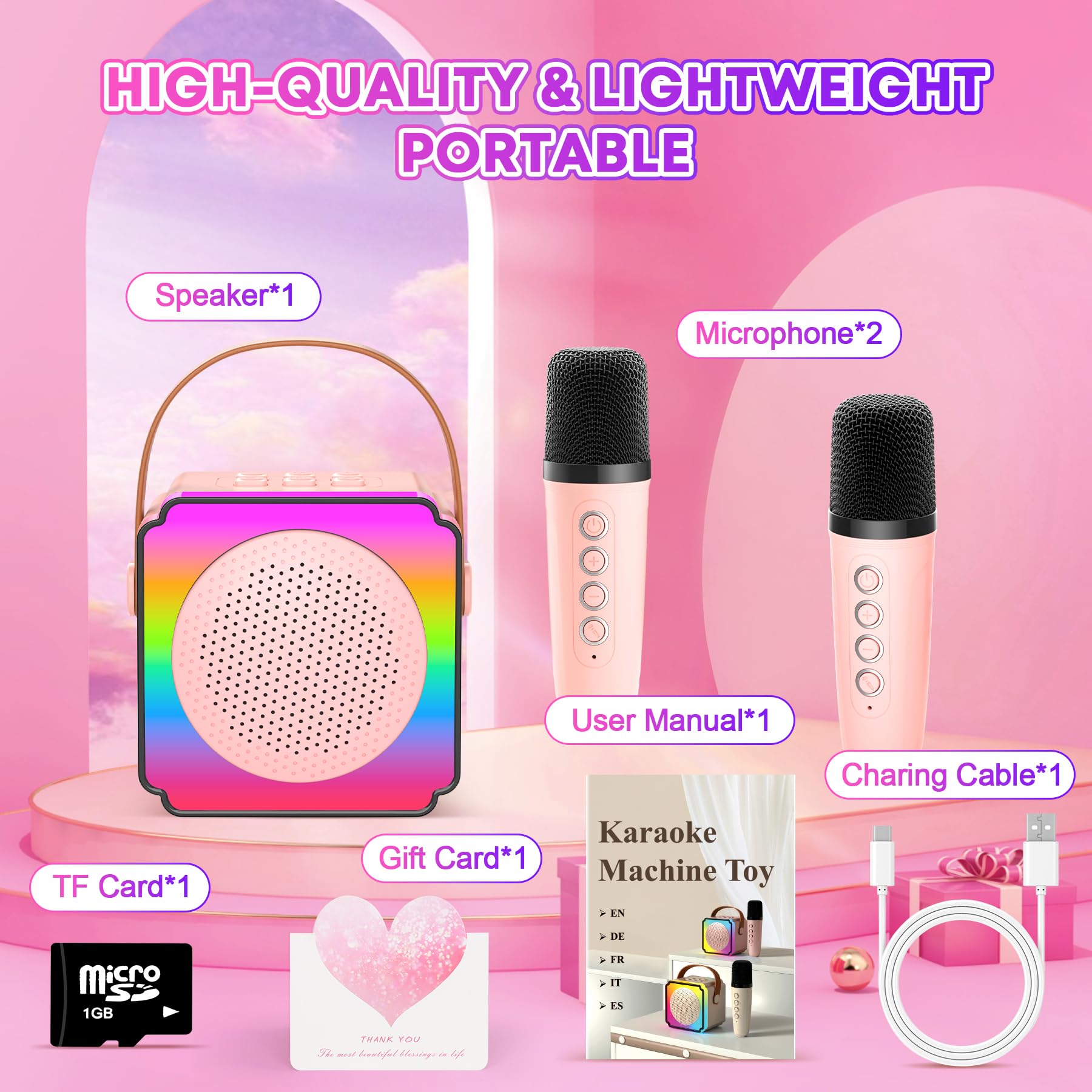 Gontence Karaoke Bambini (Pink)