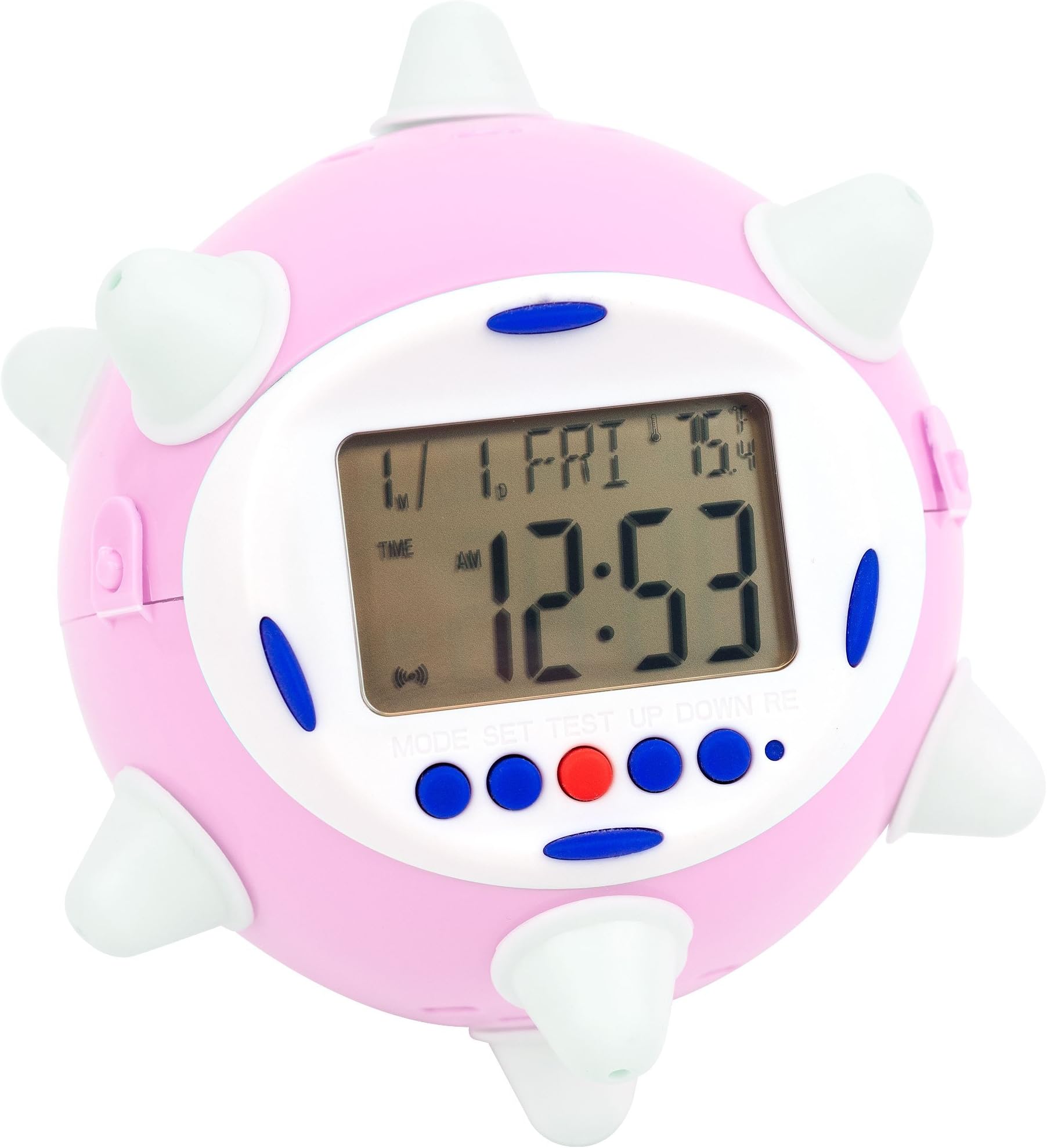 Electric Avenue 72-PF039 Revolutionary Jump Clock - Bounces, Lights Up and Sings - Pink