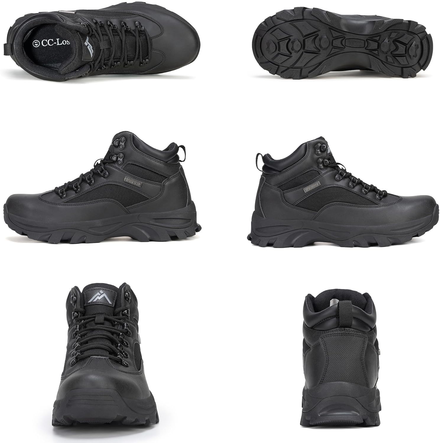 CC-Los Men's Waterproof Hiking Boots Outdoor Backpacking Boot Relaxed Fit Lightweight Size 7-13.5 - Image 6
