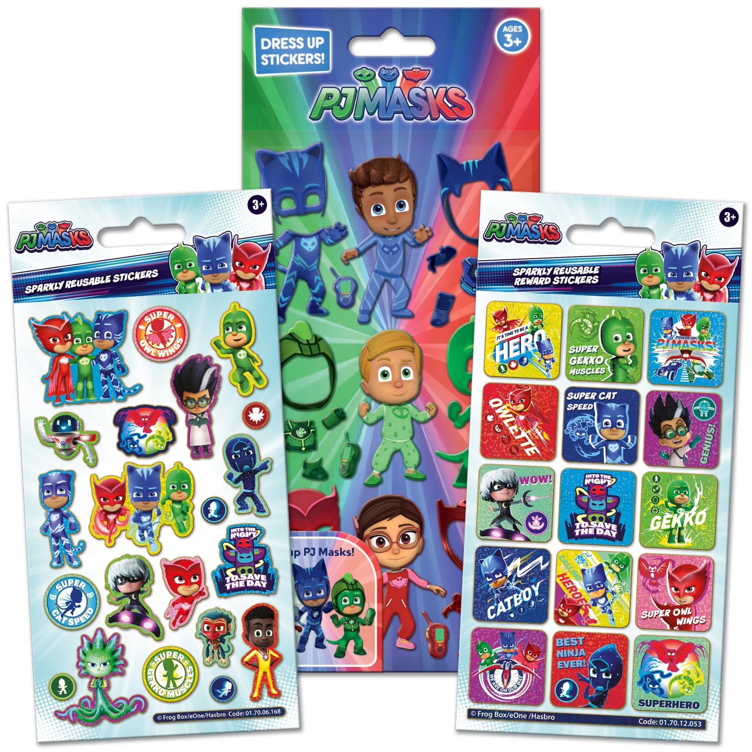 PJ Masks Big Sticker Bundle | Perfect for Scrapbooking and Decoration | Reusable on Non-Porous Surfaces