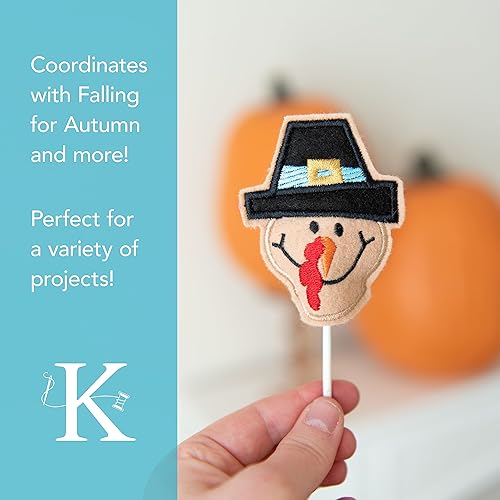 Miniatura 4 de Kimberbell Paquete de fieltro de otoñoinvierno, kit de adornos para manualidades, 11 hojas de fieltro de colores surtidos, hoja de fieltro no tejida