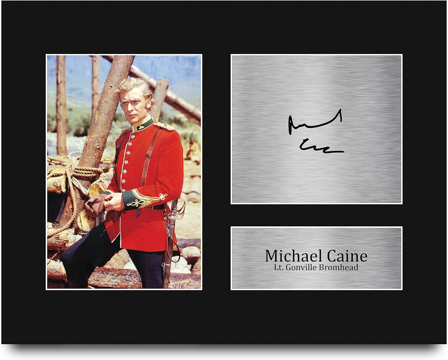 HWC Trading Michael Caine Zulu Gifts Printed Signed Autograph Picture for Movie Memorabilia Fans - US Letter (ID-008465)
