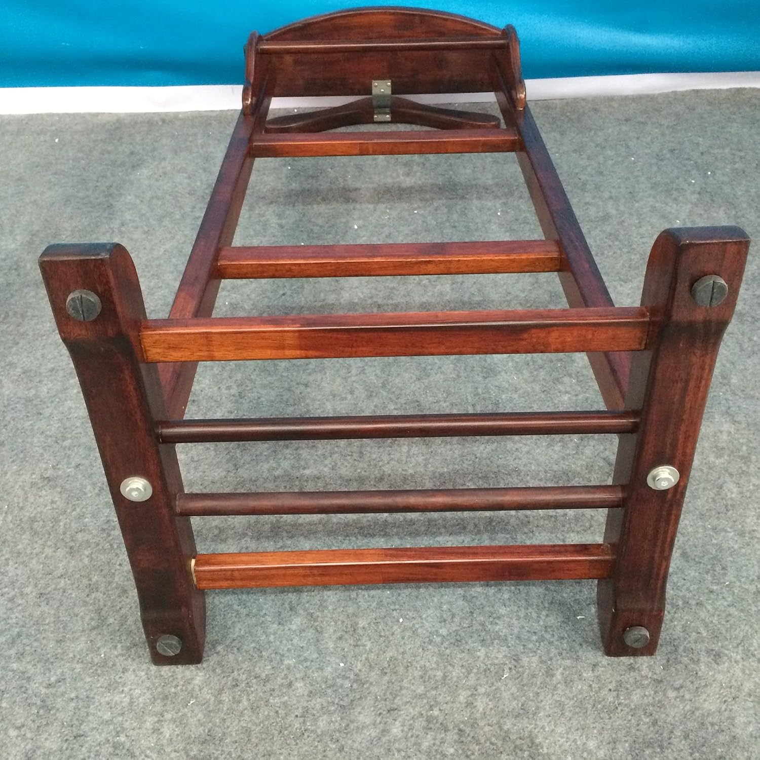Coat Rack, Wood Suit Valet Stand Clothes Rack Men's Valet Stand with Shoe Rack Tray and Pants Rail Easy to Assemble,