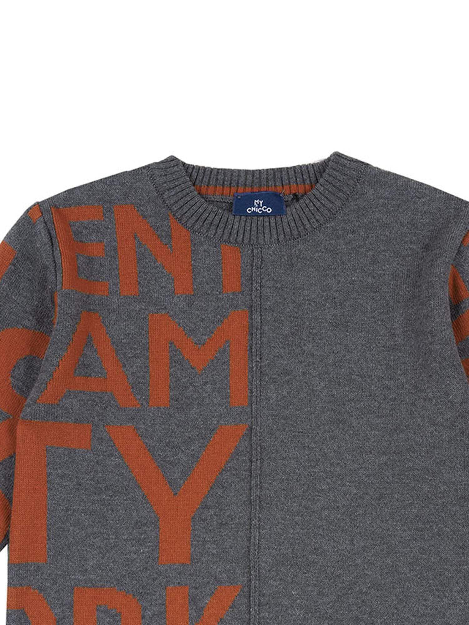 Chicco Jersey para niño de algodón cálido para invierno., Gris naranja., 5 años