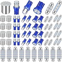 Vista 1 de Frienda Kit de bombillas LED para coche, 70 piezas, luz interior, luz de matrícula, azul