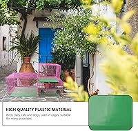 Vista 7 de Sartén de repuesto para perros, jaula verde para accesorios para cajas de bandeja para orinal, hurón urinario, caca en S, jaulas de inodoro, bandeja