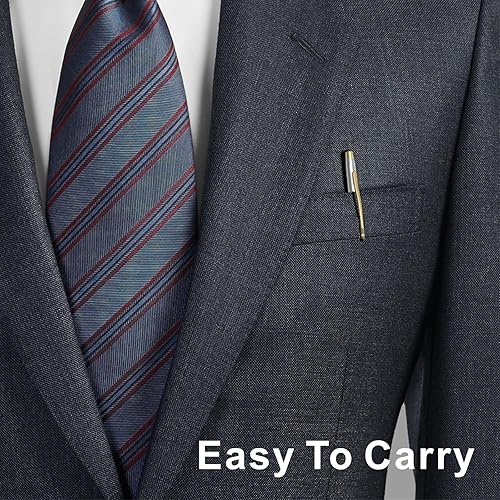 Miniatura 10 de Cambond Bolígrafos de acero inoxidable, bonitos bolígrafos de acero inoxidable para libro de visitas, uniforme de regalo de Navidad, tinta negra