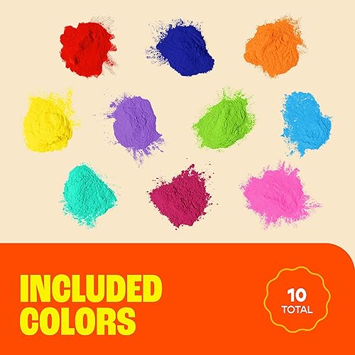Miniatura 3 de Chameleon Colors Polvo de color de 3.53 - 2.47 oz paquetes individuales, perfecto para 30-50 personas, rojo, amarillo, azul, naranja, morado, rosa,