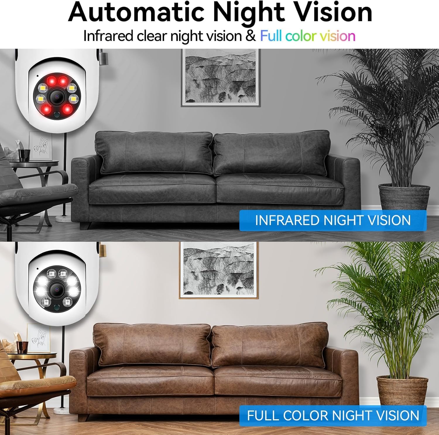 WiFi Bulb Camera - Home Security CCTV -6