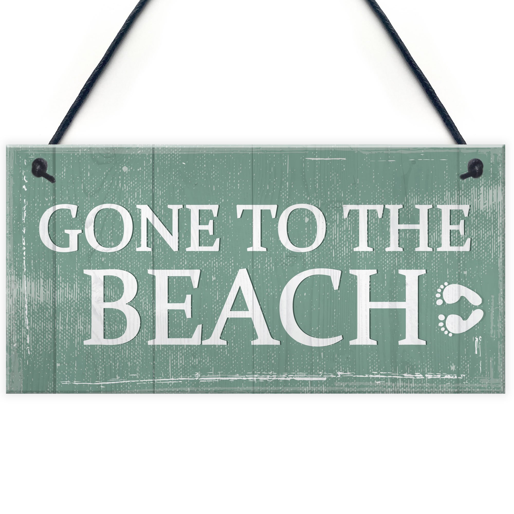 Red Ocean Gone To The Beach Hanging Plaque Nautical Decor Beach Seaside Shabby Chic Home Sign Gift