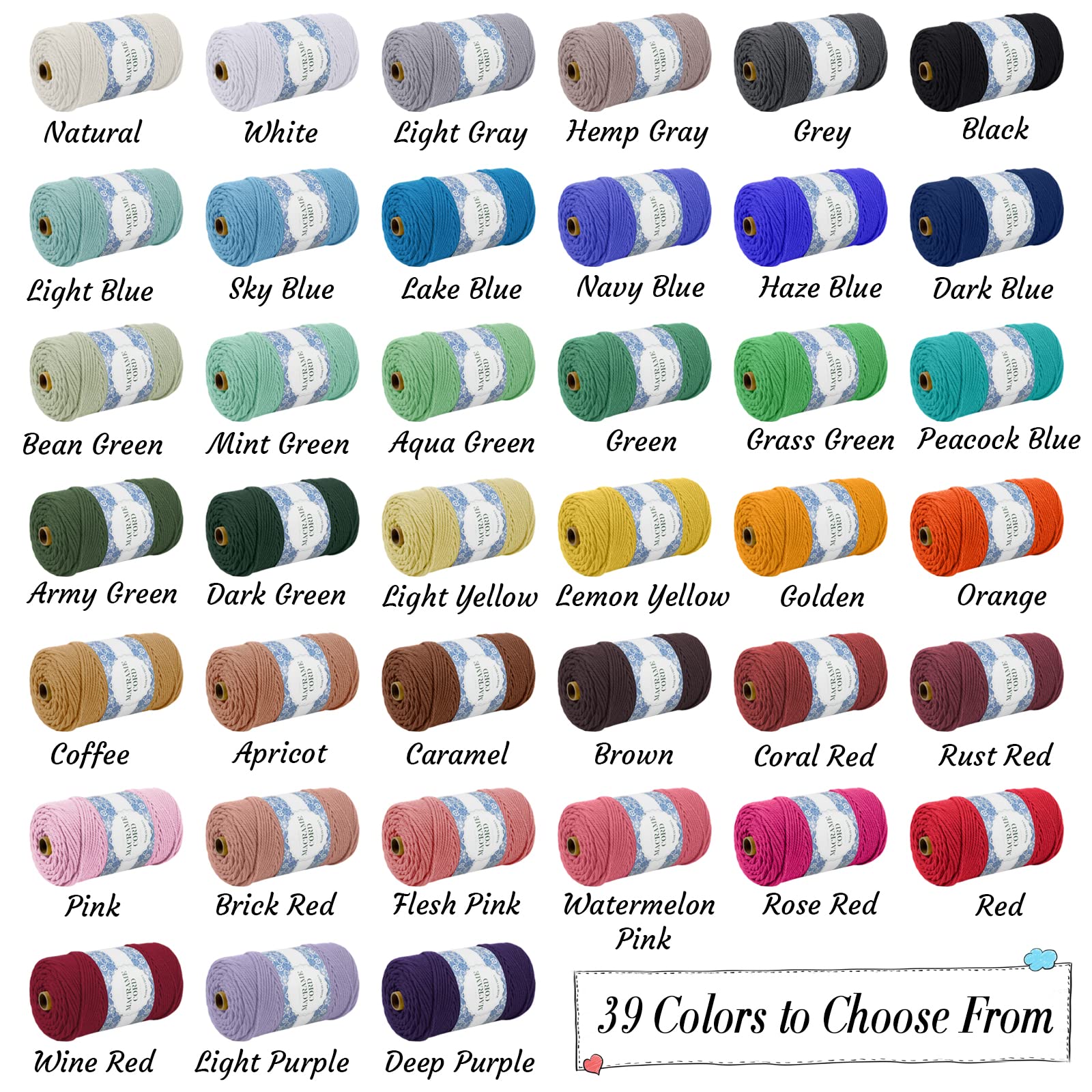 Uiopa Corde Macramé 4mm x 200m Fil Macrame Coton Naturelle 4 Brins Ficelle Macramé Corde, Cordelette 4mm pour Tressée DIY, Plante Suspendue, Rideau, Décorations Murale Boheme (Café)