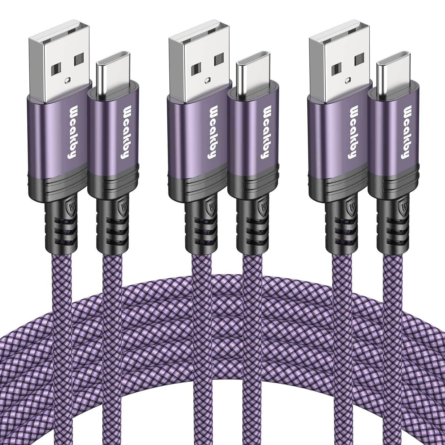 USB Typ C Kabel, [3Pack1M 1M 2M] Typ C Ladekabel, USB C Schnellladekabel für Samsung Galaxy S23 S22 S21 S20 S10 S9 S8 Plus,Note 20/10/9/8,M31 M30s M20,A72 A71 A70 A52 A51 A50,Huawei P60/50/40/30