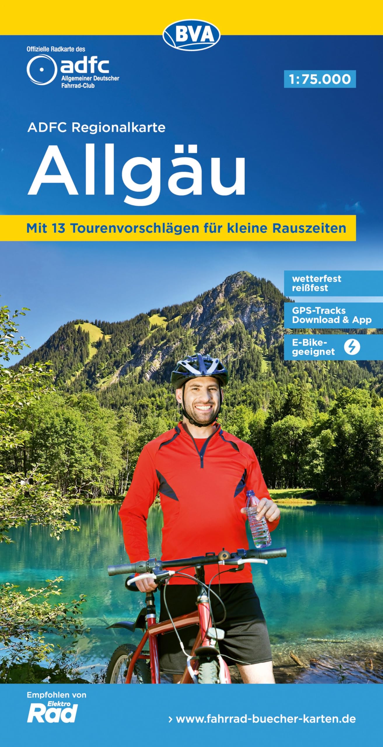 Allgäu cycling map (Regionalkarte)