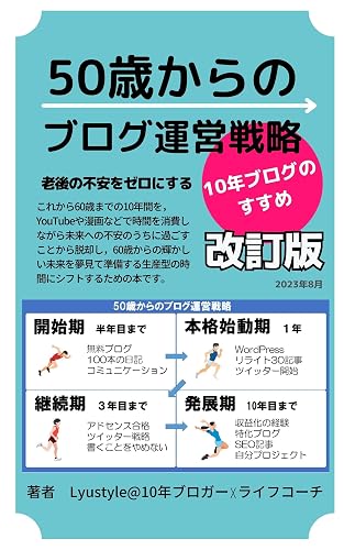 50歳からのブログ運営戦略: 老後の不安をゼロにする10年ブログのすすめ (Lyustyleの知的生活文庫)