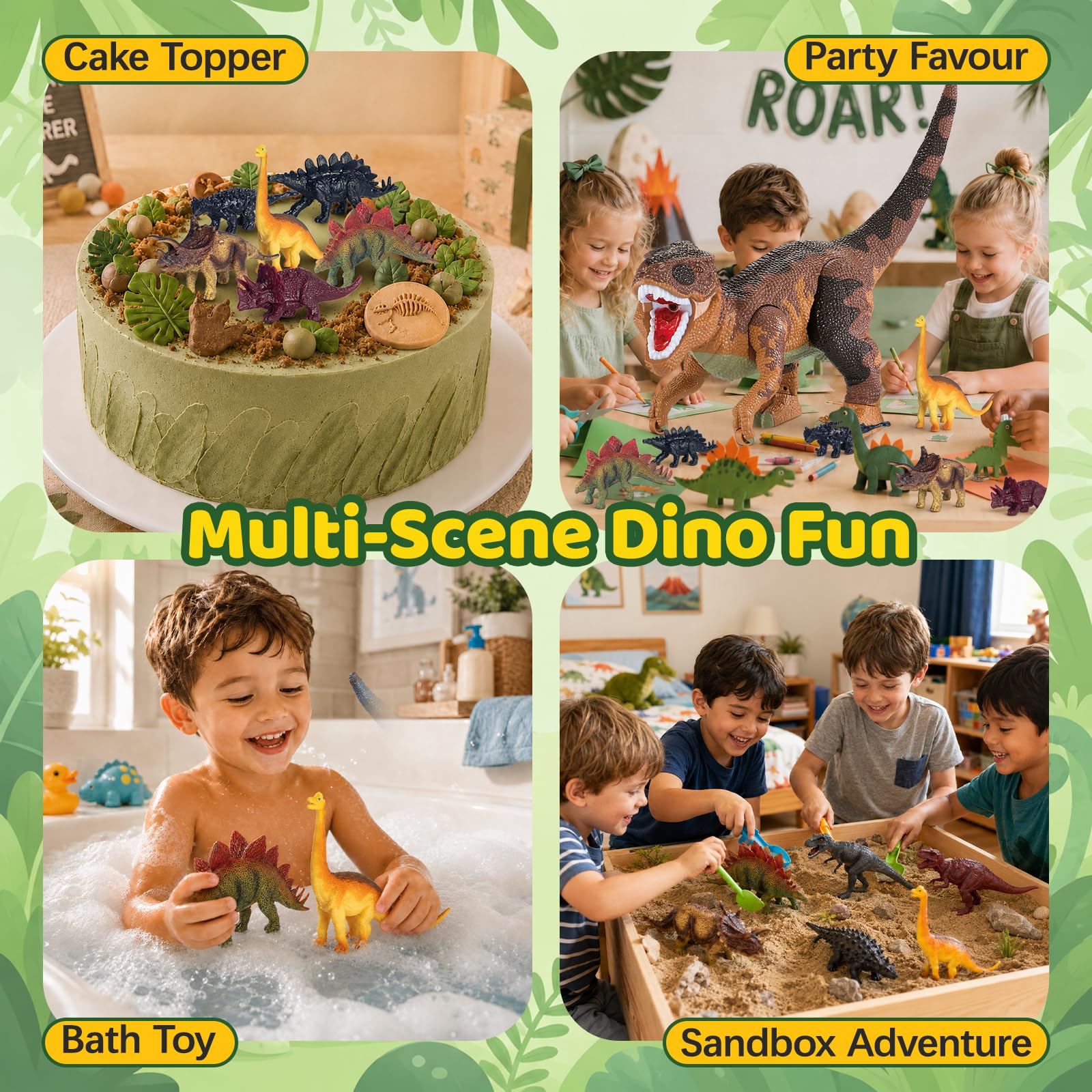 Juguetes De Dinosaurios para Niños De 3 A 8 Años, Gran T-Rex con Almacenamiento Oculto, Set Completo con Figuras, Niebla Realista, Luces Y Sonidos, Movimiento Deslizante, Marrón