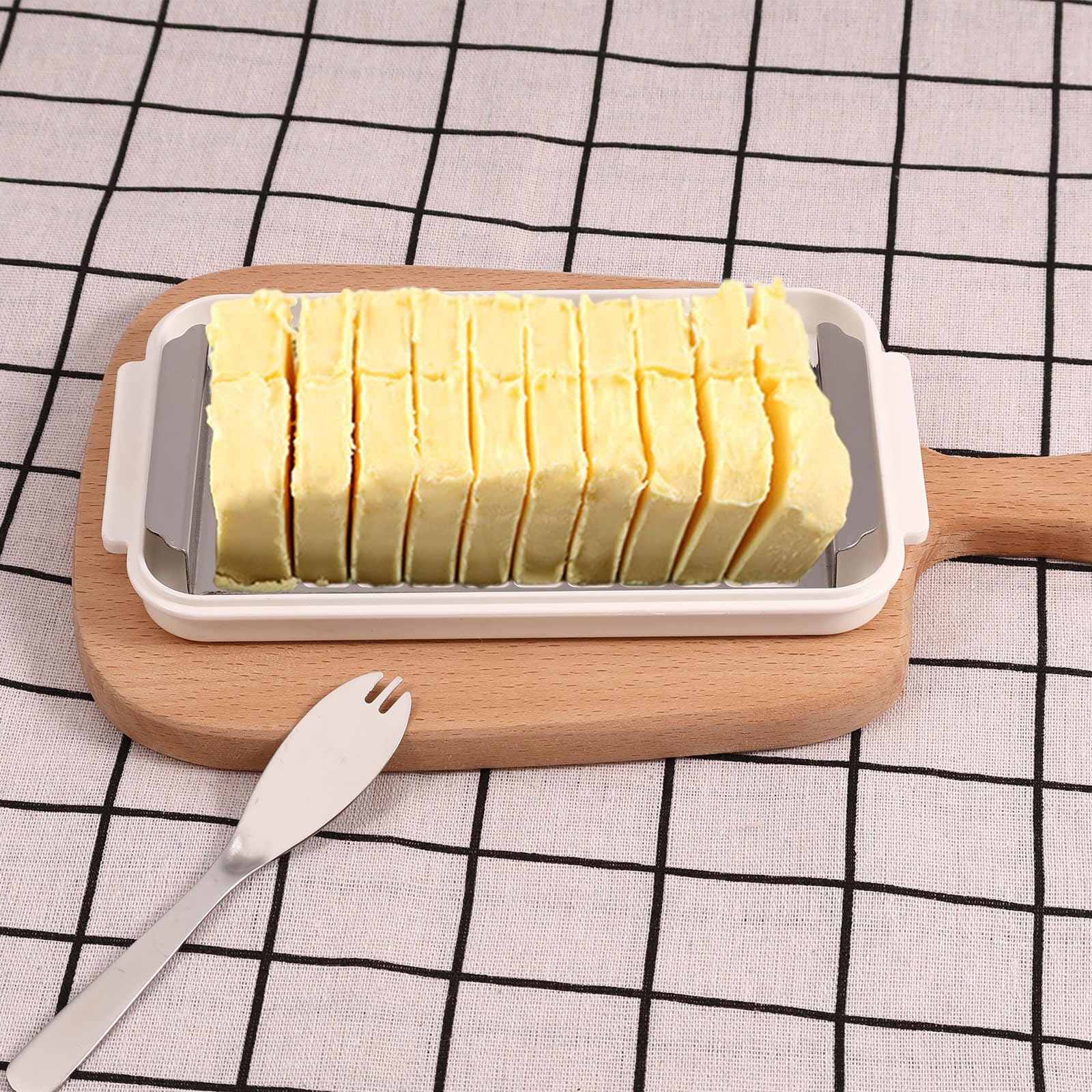Porte-beurre Hermétique Avec Couteau Intégré - Conteneur Pour Beurre Et Fromage - Pour Cuisine, Camping, Frigo - 11