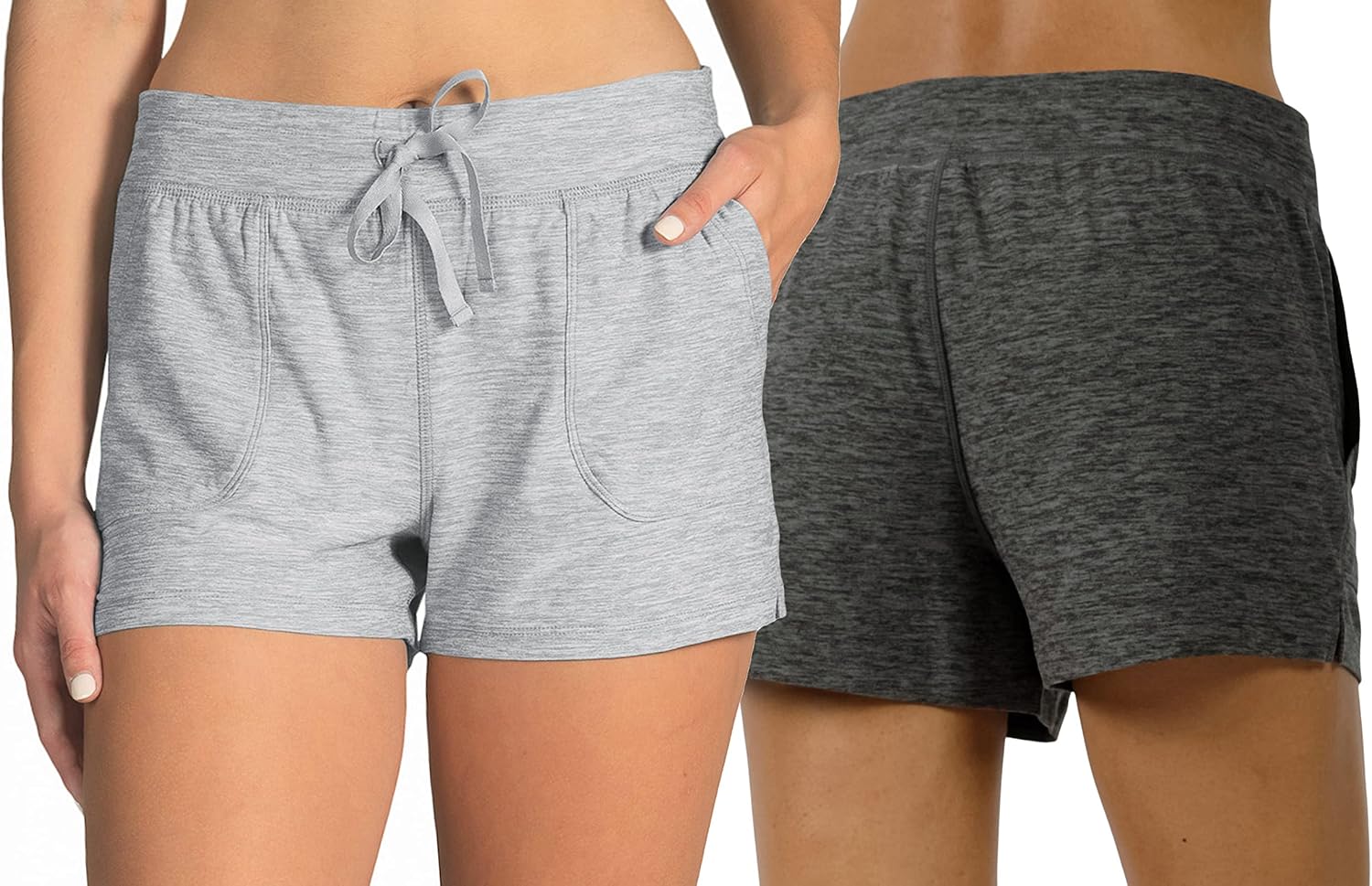 90 Degree By Reflex womens Lounge Heather Shorts