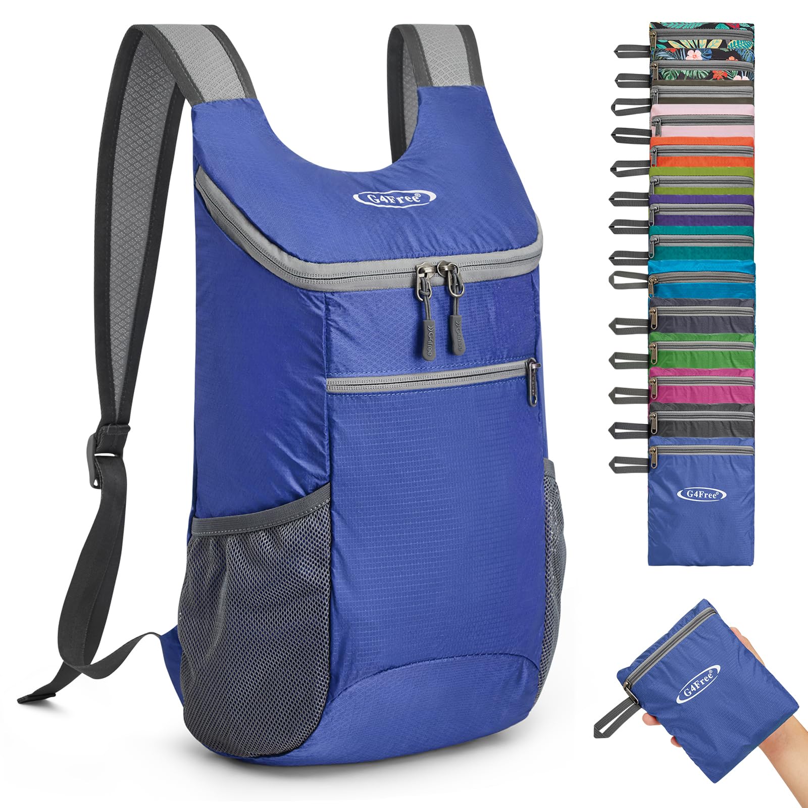 G4Free Lightweight Packable Shoulder Backpack Hiking Daypacks Small Casual Foldable Outdoor Bag 11L