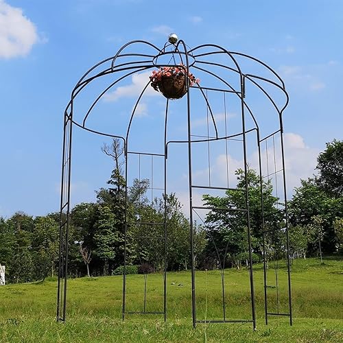 Miniatura 4 de OUTOUR glorieta de metal de 4 lados con diseño de pajarera para exteriores