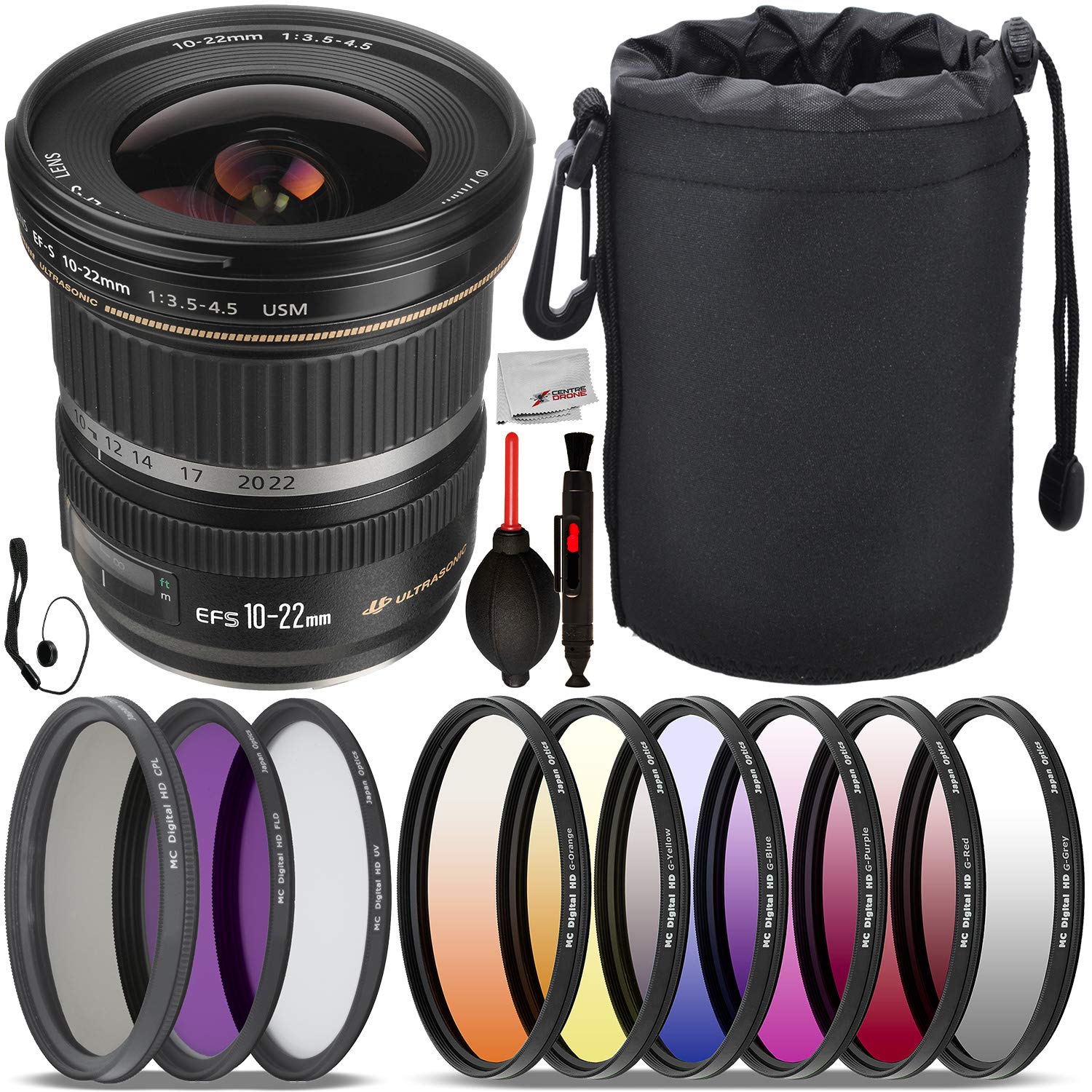 Canon EF-S 10-22mm f/3.5-4.5 USM Autofocus Wide Angle Lens with